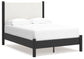 Cadmori Full Upholstered Panel Bed, Dresser, Mirror, Chest and Nightstand