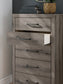 Graystorm King Panel Bed, Dresser, Mirror, Chest and Nightstand