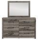 Graystorm Full Panel Bed, Dresser and Mirror