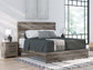 Graystorm King Panel Bed, Dresser, Mirror, Chest and Nightstand