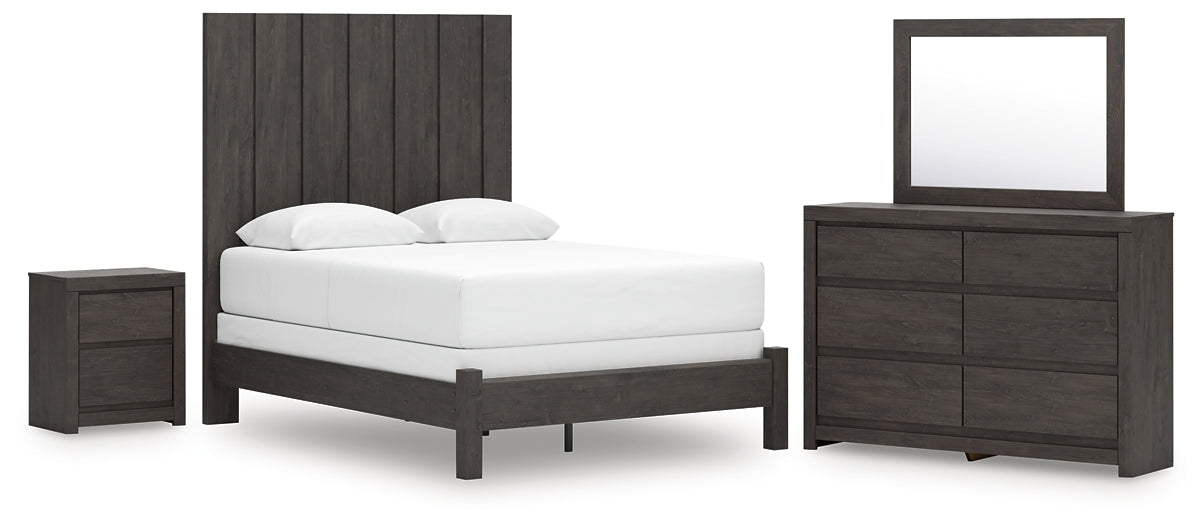 Fraluna Queen Panel Bed, Dresser, Mirror and Nightstand