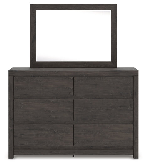 Fraluna King Panel Storage Bed, Dresser, Mirror, Chest and Nightstand