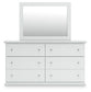 Bostwick Shoals Full Panel Bed, Dresser, Mirror and Nightstand