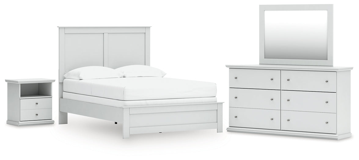 Bostwick Shoals Full Panel Bed, Dresser, Mirror and Nightstand