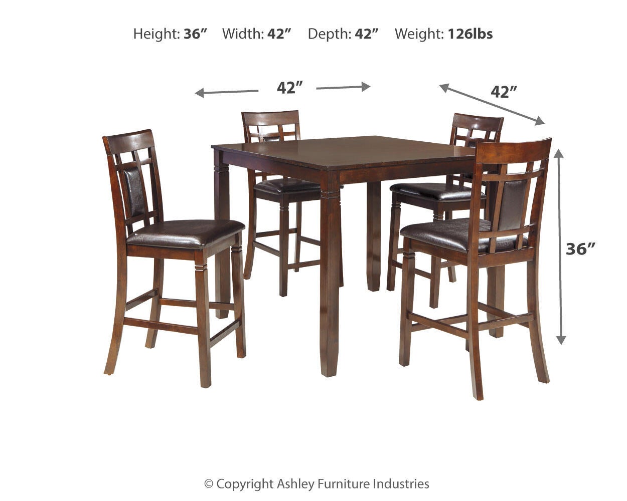 Bennox DRM Counter Table Set (5/CN)
