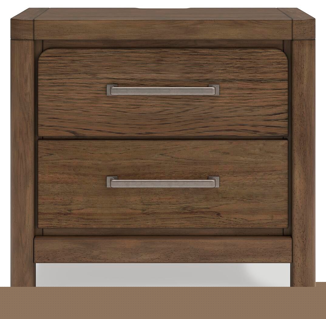 Cabalynn King Upholstered Bed with Mirrored Dresser and Nightstand