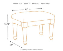 Load image into Gallery viewer, Coralayne Upholstered Stool (1/CN)
