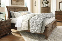 Load image into Gallery viewer, Flynnter Queen Sleigh Bed with 2 Storage Drawers

