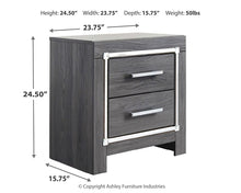 Load image into Gallery viewer, Lodanna Two Drawer Night Stand
