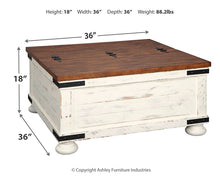 Load image into Gallery viewer, Wystfield Cocktail Table with Storage
