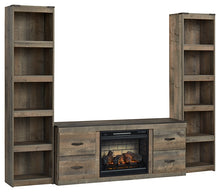 Load image into Gallery viewer, Trinell 3-Piece Entertainment Center with Electric Fireplace
