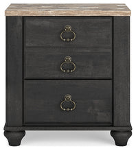 Load image into Gallery viewer, Nanforth Two Drawer Night Stand
